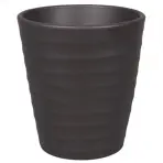 Obal na kvetináč  WAVE ORCHID vlny keramický mat antracitový