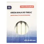Biela krieda na tabuľu Memoboards 12 ks v krabičke Ø9,5x80 mm