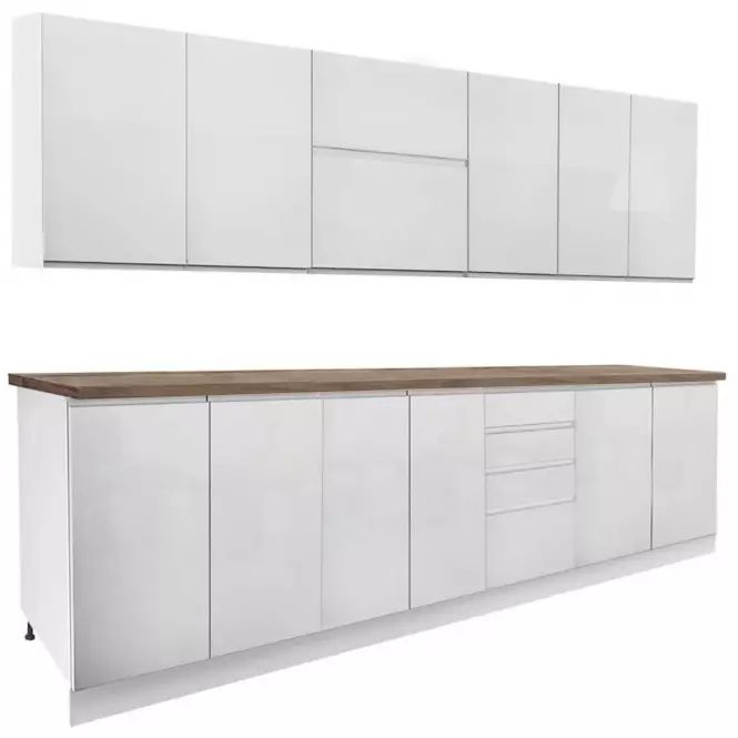 Kuchynská linka Gardena White 260 lakované,2