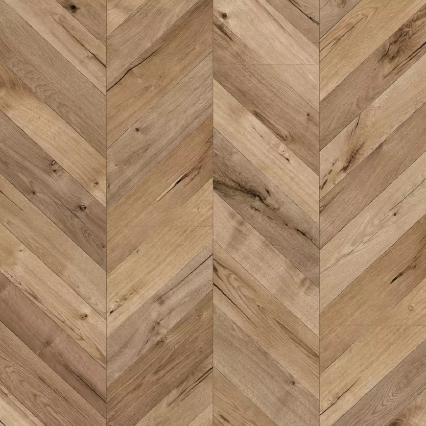 Vzorka laminátovej podlahy chevron Dub Fortress Rochesta 8mm AC4 K4378