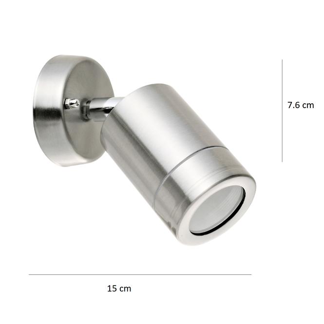 Záhradná lampa OLIMP SG674 1XGU10 INOX KD15