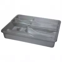 Vložka do zásuvky dvojradová strieborná