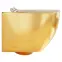 Závesná WC misa Alice II Slim gold/white so sedadlom,2