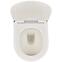 Závesná WC misa Alice II Slim gold/white so sedadlom,3