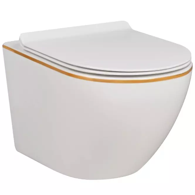 Závesná WC misa Alice II Slim white s sedátkom