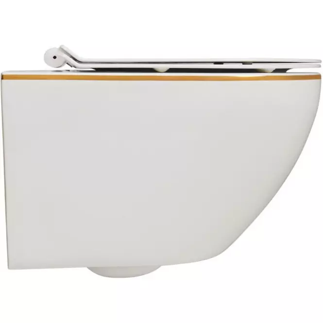 Závesná WC misa Alice II Slim white s sedátkom