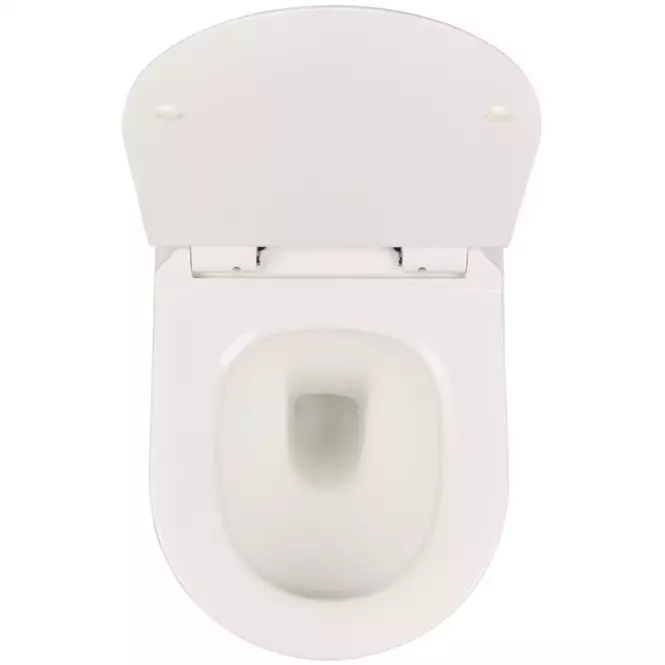Závesná WC misa Alice II Slim white s sedátkom