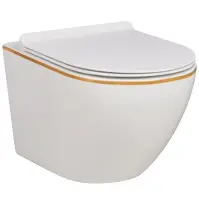 Závesná WC misa Alice II Slim white so sedadlom
