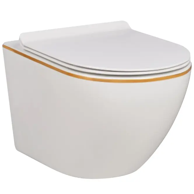 Závesná WC misa Alice II Slim white so sedadlom