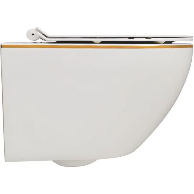Závesná WC misa Alice II Slim white so sedadlom