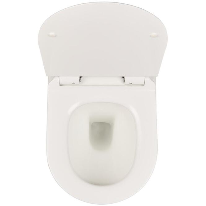 Závesná WC misa Alice II Slim white so sedadlom