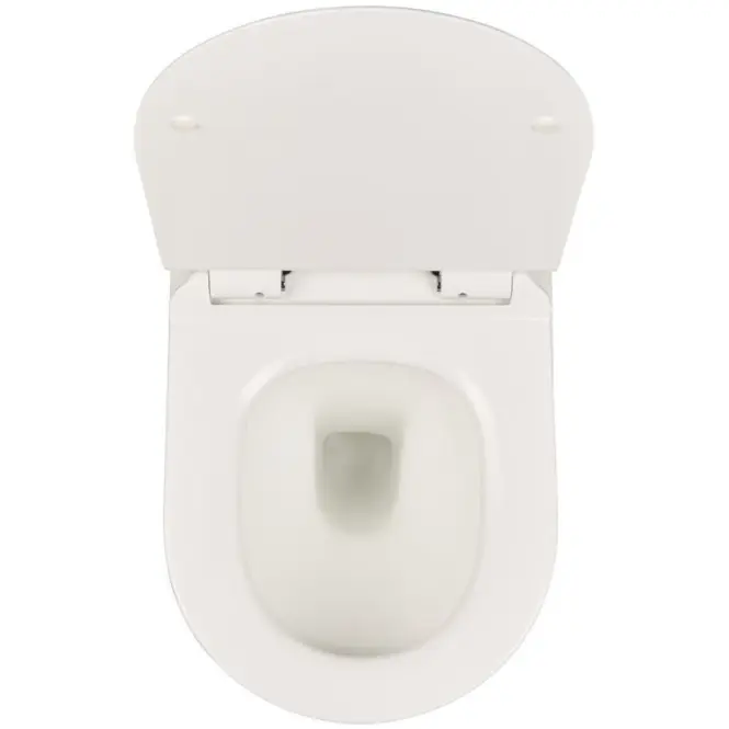 Závesná WC misa Alice II Slim white so sedadlom,3