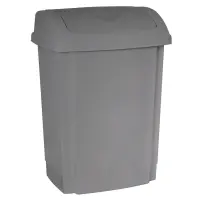 Odpadkový kôš Swing 25 l strieborný