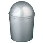 Okrúhly odpadkový kôš Swing 5 l strieborný