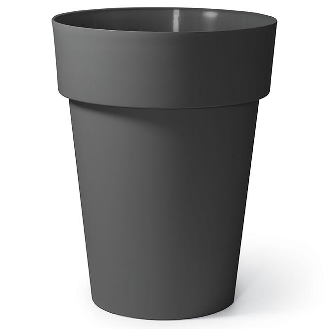 Kvetináč Vaso Round Alto Cleo 45cm antracit