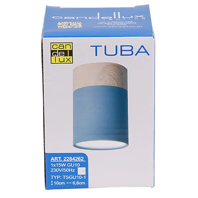 Stropné svietidlo Tuba 1x15W GU10 6.8/10