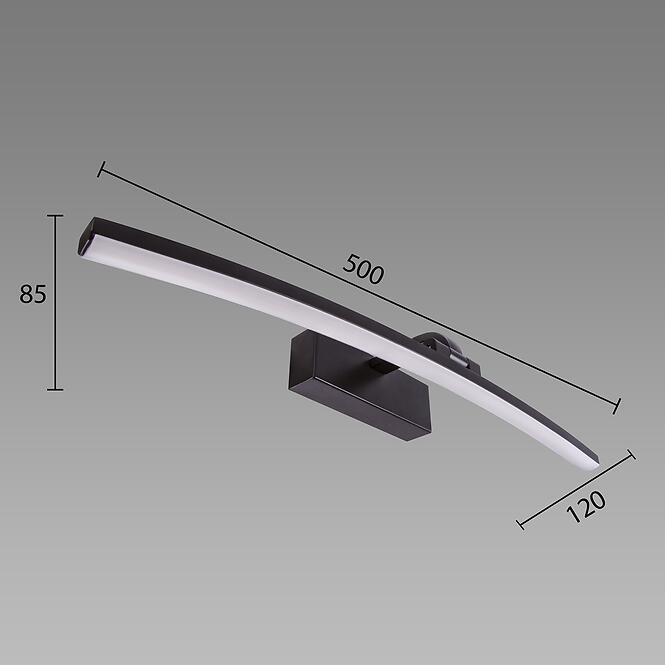 Nástenné svietidlo Mamba LED 12W BLACK 4000K 03884