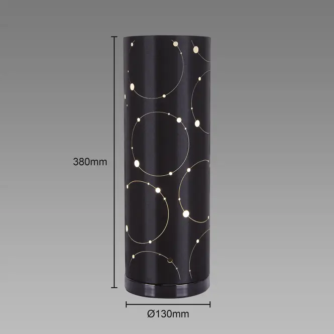 Stolná lampa Larysa Foot E14 Black 03807,3