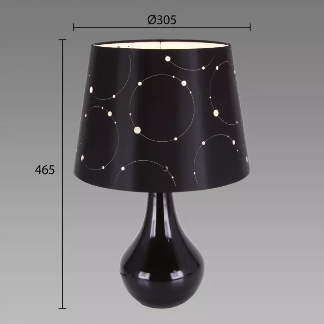 Stolná lampa Larysa E14 čierna 03806,3