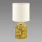 Stolná lampa Linda E14 zlatá/biela03786