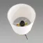 Stolná lampa Linda E14 zlatá/biela03786,5