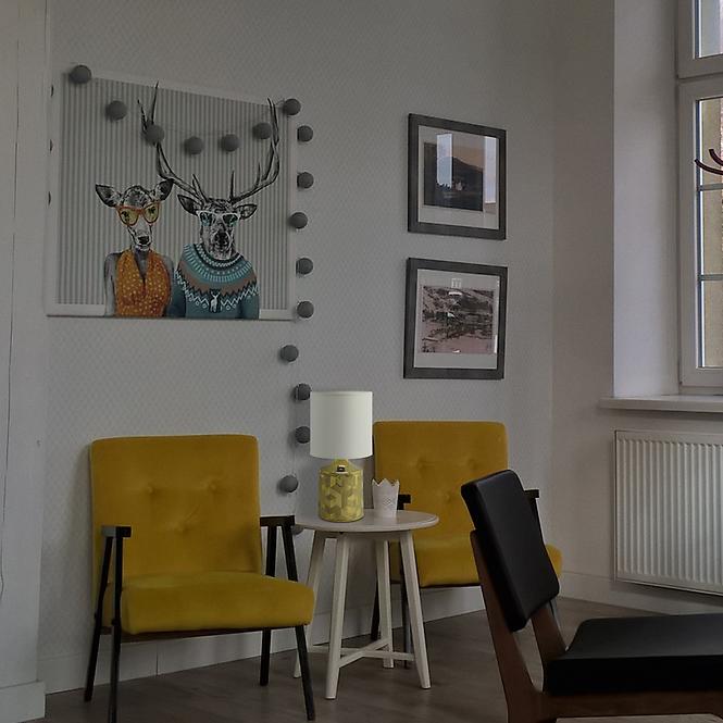 Stolná lampa Linda E14 zlatá/biela03786