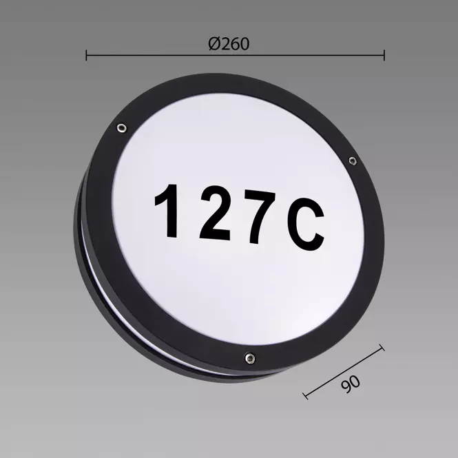  Nástenné svietidlo Solina LED C 7,5W čierne 4000K 03837