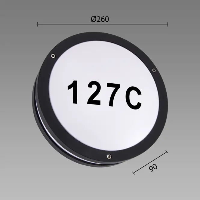 Nástenné svietidlo Solina LED C 7,5W čierne 4000K 03837