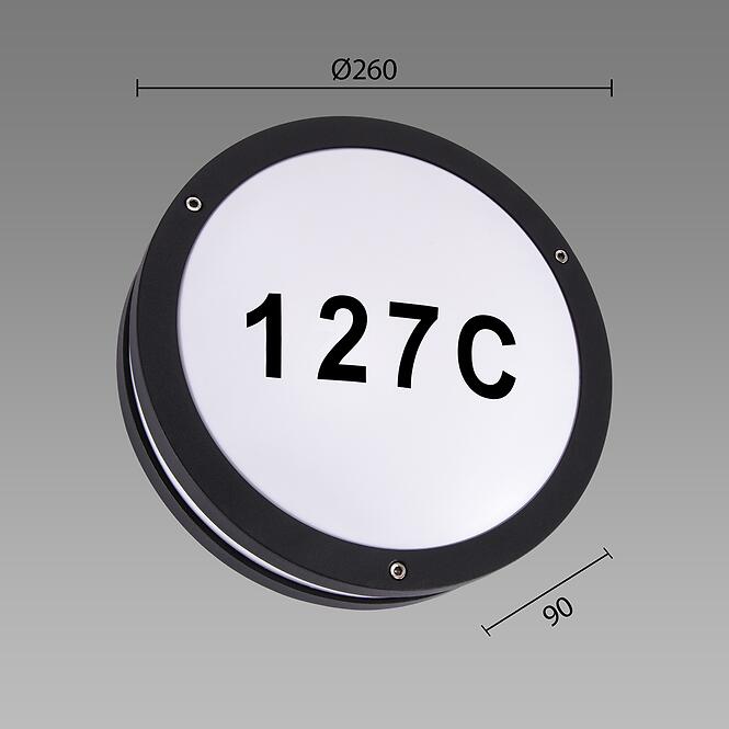 Nástenné svietidlo Solina LED C 7,5W čierne 4000K 03837