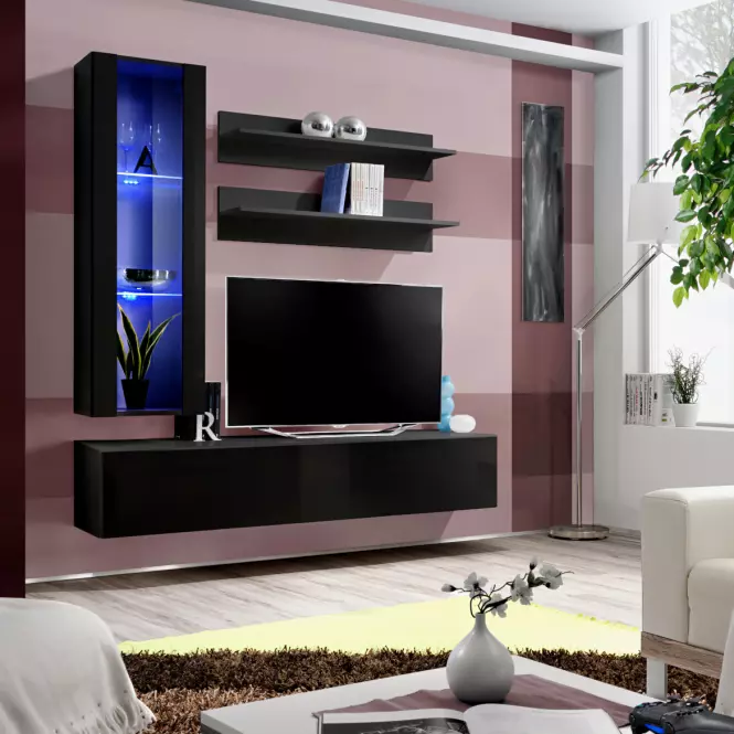 TV stolík Fly 30 čierna,4