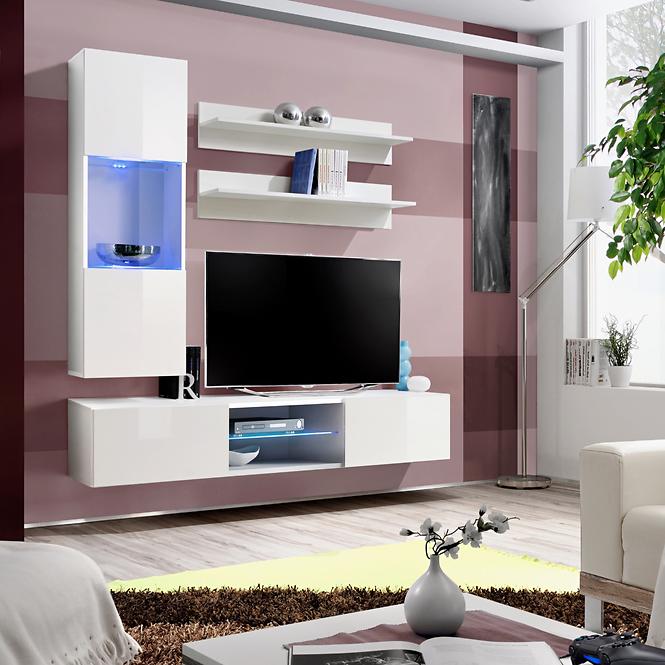 TV stolík Fly 33 biely + LED,4