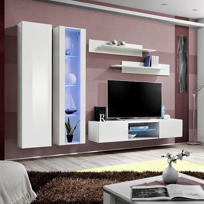 TV stolík Fly 33 biely + LED,5