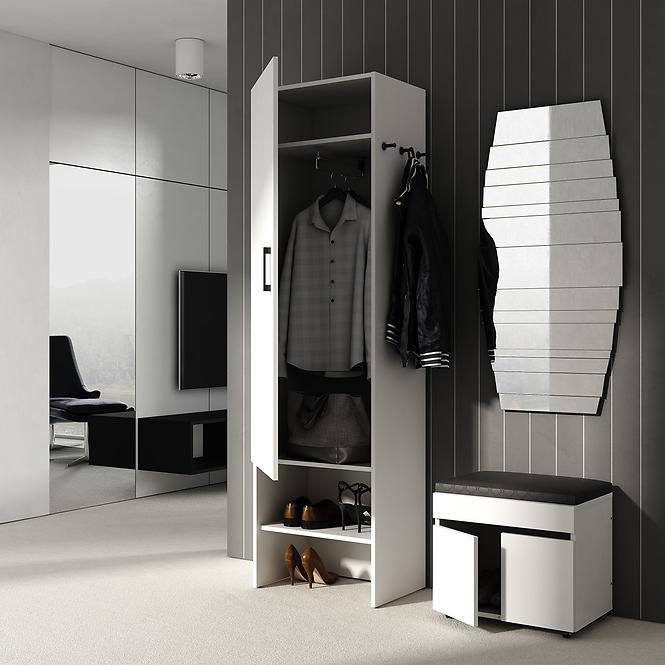Predsieňový nábytok Combo 01 3D biely