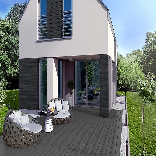 Kompozitná terasová doska Gardin Idea Antracit 20x138x2200mm 3ks/bal