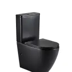 WC bezokrajové  Igar Black + doska s pomalým sklápaním