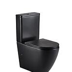 WC bezokrajové  Igar Black + doska s pomalým sklápaním