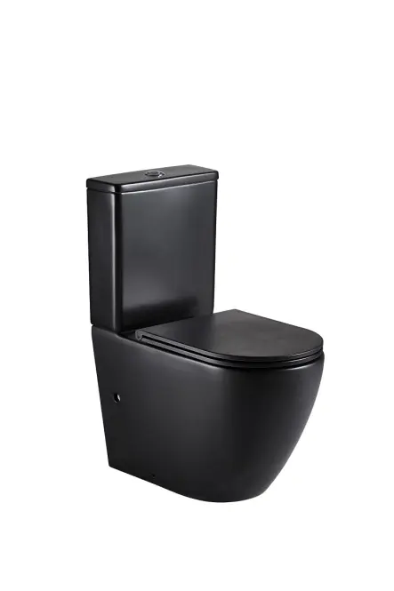 WC bezokrajové  Igar Black + doska s pomalým sklápaním