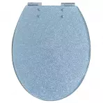 WC doska Silver Glitter