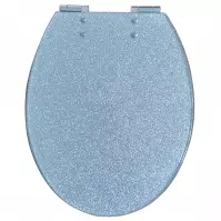 WC doska Silver Glitter
