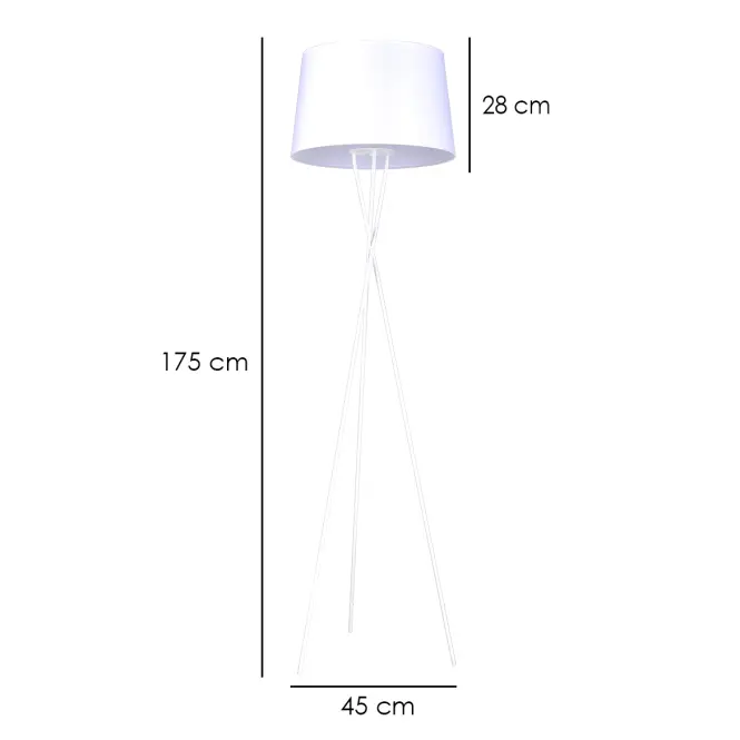 Stojanová lampa Remi White K-4363 LP1