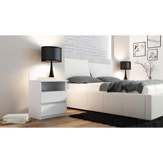 Nočny stolík Malwa M1 Biely,2