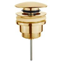Vypúšťací ventil s prietokom alebo bez prietoku G 5/4 zlatý CLICK-CLACK