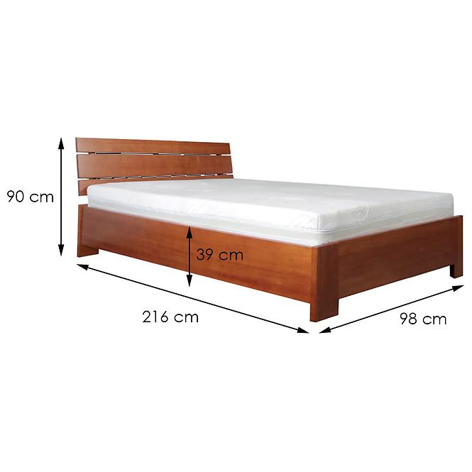 Posteľ drevené Halden Plus 90x200 Jelša