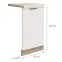 Dvierka na umývačku Favorit Zm45 Sonoma/White,2