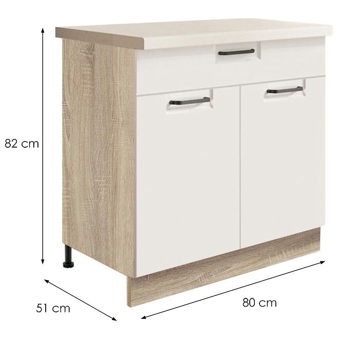 Skrinka do kuchyne Favorit 6d Sonoma/White,2