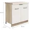 Skrinka do kuchyne Favorit 6d Sonoma/White,2