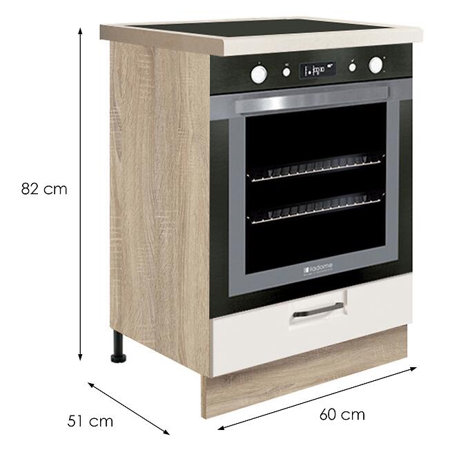 Skrinka do kuchyne Favorit 17d Sonoma/White,2