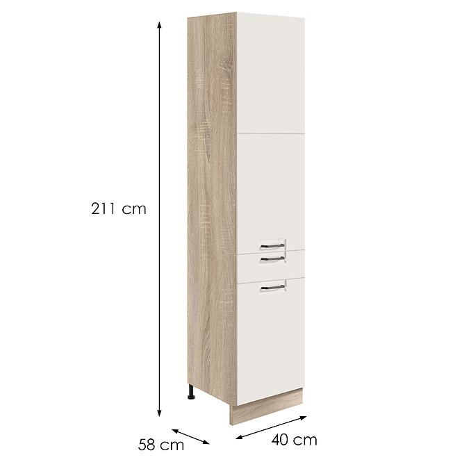 Skrinka do kuchyne Favorit 19d Sonoma/White,2