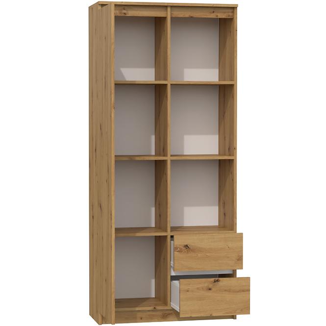 Regál Office Bily Rs-80 Dub Artisan,2