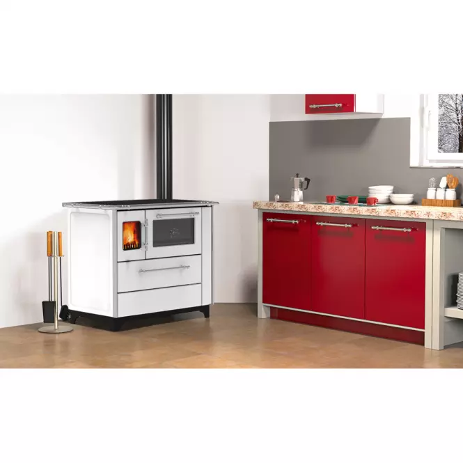 Sporák Donna 90 biely 5 kW pravý,5